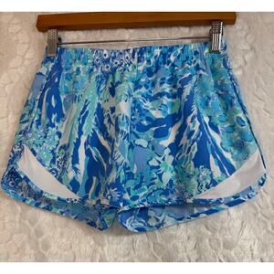 Lilly Pulitzer Ocean Trail Luxletic Lined Athletic Running Shorts Blue Size XXS